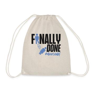 Happy Divorce Party Finally Done - Turnbeutel - Natur - Vorne