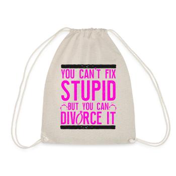 Happy Divorce Party You Can't Fix - Turnbeutel - Natur - Vorne