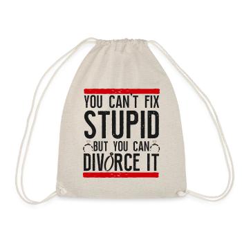 Happy Divorce Party You Can't Fix - Turnbeutel - Natur - Vorne