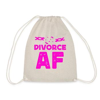 Happy Divorce Party Divorce Af - Drawstring Bag - nature - Front