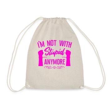 Happy Divorce Party I'm Not With - Drawstring Bag - nature - Front