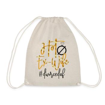 Happy Divorce Party Hot Ex-Wife - Drawstring Bag - nature - Front