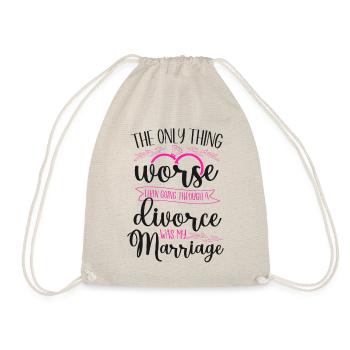 Happy Divorce Party The Only Thing - Turnbeutel - Natur - Vorne