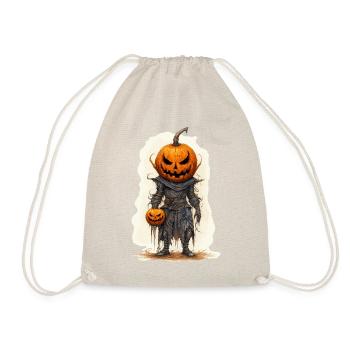 Halloween Jack O Lantern Skull Pumpkin - Drawstring Bag - nature - Front