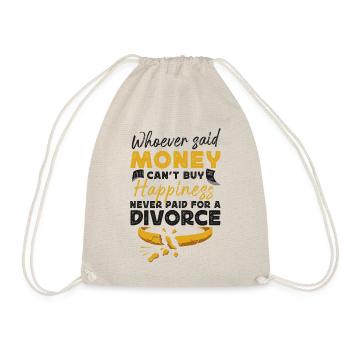 Fête de divorce heureuse Qui a dit - Sac de sport léger - nature - Devant