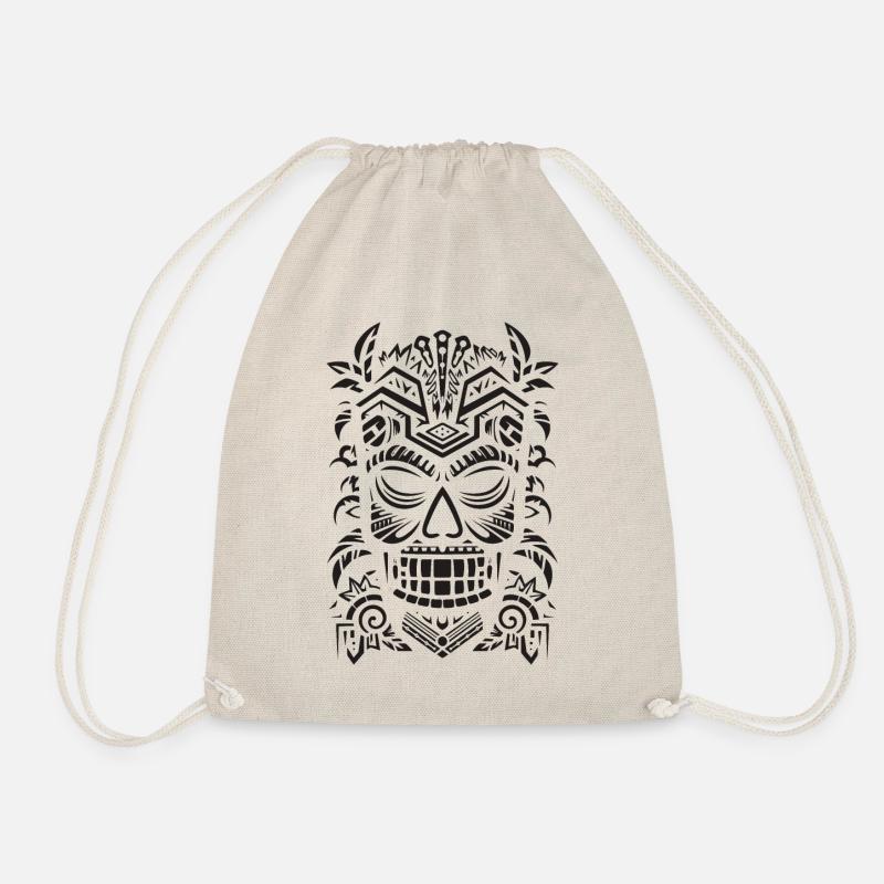 Tiki Maske - Turnbeutel - Natur