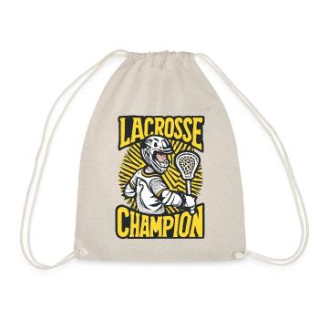Lacrosse Champion Lax Spieler Trainer Sport - Turnbeutel - Natur - Vorne