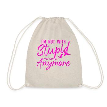 Happy Divorce Party I'm Not With - Drawstring Bag - nature - Front