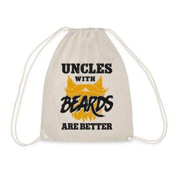 Beard Lover Bearded Man Uncle - Drawstring Bag - nature - Front