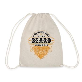 Beard Lover Bearded Man Ginger - Drawstring Bag - nature - Front