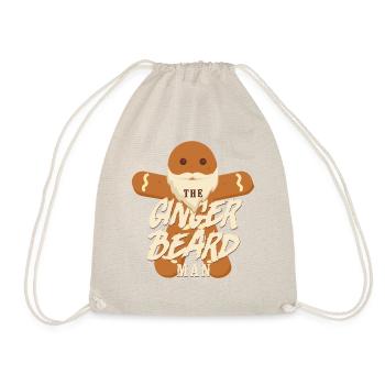 Amoureux de la barbe Homme barbu Noël - Sac de sport léger - nature - Devant