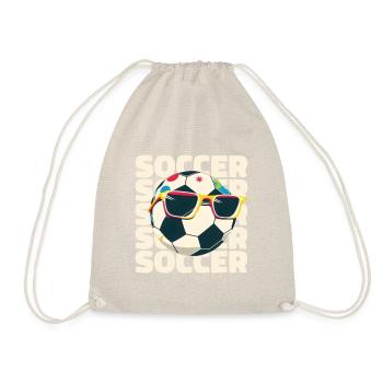 Joueur de football Athlète de football Enfant en bas âge garçon fille - Sac de sport léger - nature - Devant