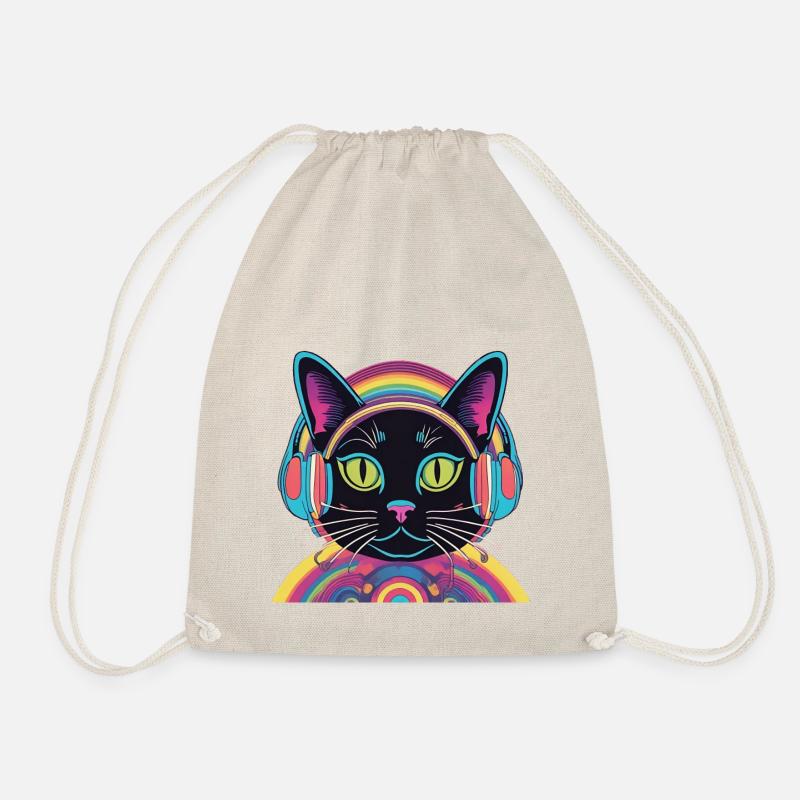 Cosmic Groove Cat - Turnbeutel - Natur