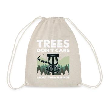Lustige Disc Golf Bäume Feeling Folf Frolf Männer - Turnbeutel - Natur - Vorne
