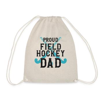 Field Hockey Dad Proud Field - Turnbeutel - Natur - Vorne