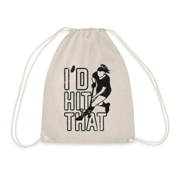 Aquarelle de hockey sur gazon que j’aurais frappée - Sac de sport léger - nature - Devant