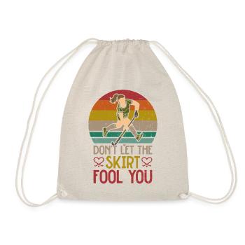 Field Hockey Don't Let The Skirt - Drawstring Bag - nature - Front