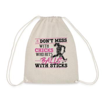 Field Hockey Adult Humor Don't - Drawstring Bag - nature - Front