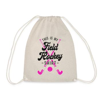 Field Hockey This Is My Field - Drawstring Bag - nature - Front