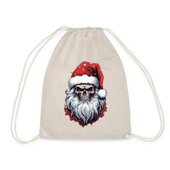 Bad Santa Ugly Christmas Santa Claus Gift - Drawstring Bag - nature - Front