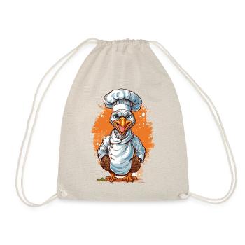 Cool dinde Chef joyeux cadeau de Thanksgiving - Sac de sport léger - nature - Devant