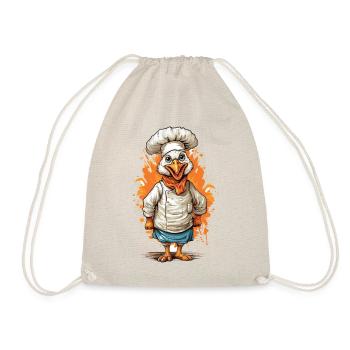 Cool dinde Chef joyeux cadeau de Thanksgiving - Sac de sport léger - nature - Devant