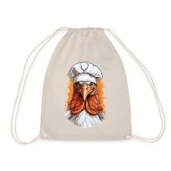 Drôle de chef de dinde joyeux cadeau de Thanksgiving - Sac de sport léger - nature - Devant