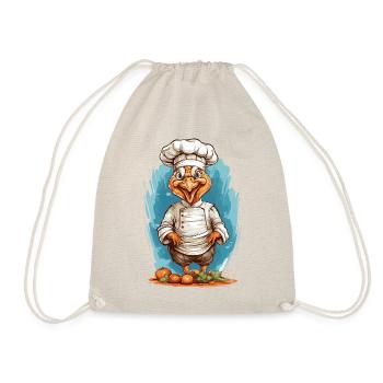 Drôle de chef de dinde joyeux cadeau de Thanksgiving - Sac de sport léger - nature - Devant