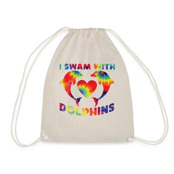 Dauphin Tie Dye avec lequel j’ai nagé - Sac de sport léger - nature - Devant
