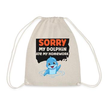 Dauphin Désolé Mon dauphin a mangé mon - Sac de sport léger - nature - Devant