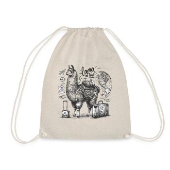 Lama globe-trotter : en voyage autour du monde - Sac de sport léger - nature - Devant