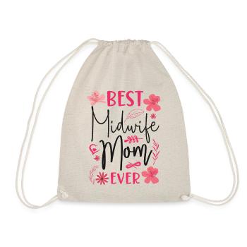 Nurse Midwife Birth Worker Mom - Drawstring Bag - nature - Front