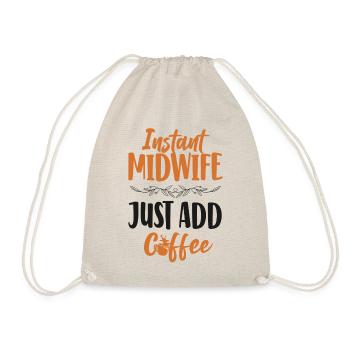 Nurse Midwife Birth Worker Coffee - Turnbeutel - Natur - Vorne
