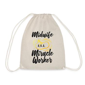 Nurse Midwife Birth Worker Midwife - Drawstring Bag - nature - Front