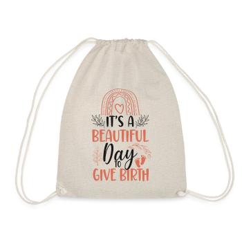 LD Labour And Delivery Nurse - Drawstring Bag - nature - Front
