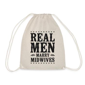 Nurse Midwife Birth Worker - Drawstring Bag - nature - Front