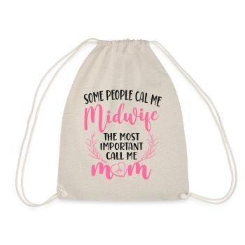Infirmière Sage-femme Accoucheuse Maman - Sac de sport léger - nature - Devant
