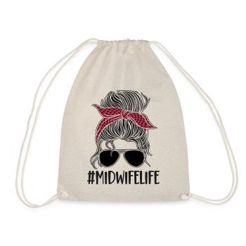 Nurse Midwife Birth Worker - Drawstring Bag - nature - Front