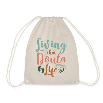 Doula Birth Worker Living That - Turnbeutel - Natur - Vorne