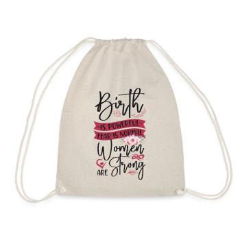 LD Labour And Delivery Nurse - Drawstring Bag - nature - Front