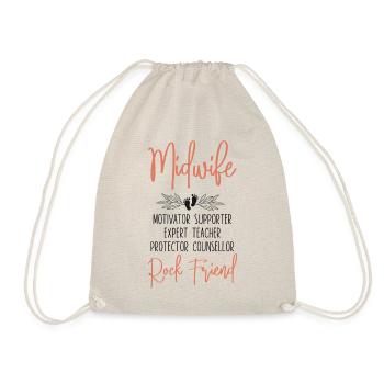 Nurse Midwife Birth Worker Midwife - Drawstring Bag - nature - Front