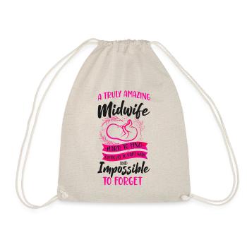 Nurse Midwife Birth Worker A Truly - Drawstring Bag - nature - Front