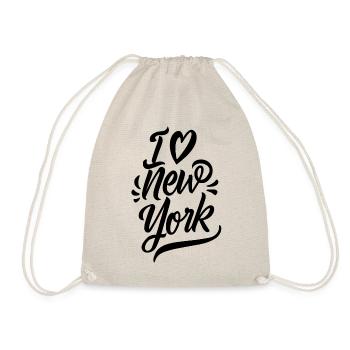 I Love New York City Big Apple USA Amerika - Turnbeutel - Natur - Vorne