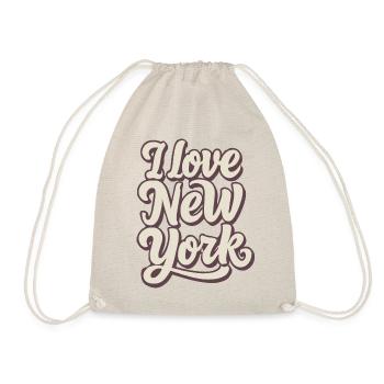 I Love New York City Big Apple USA Amerika - Turnbeutel - Natur - Vorne