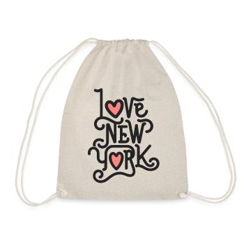 I Love New York City Big Apple USA Amerika - Turnbeutel - Natur - Vorne