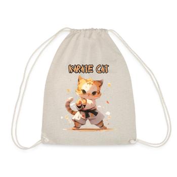 Lustige Karate Katze MMA Kawaii Kampfsport - Turnbeutel - Natur - Vorne