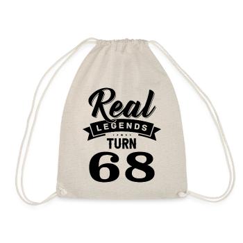 Real legends turn 68, 68 birthday - Drawstring Bag - nature - Front