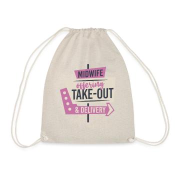 Nurse Midwife Birth Worker Midwife - Drawstring Bag - nature - Front