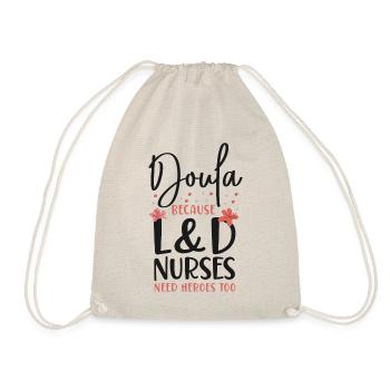 Doula Travailleuse à la naissance Doula Parce que - Sac de sport léger - nature - Devant