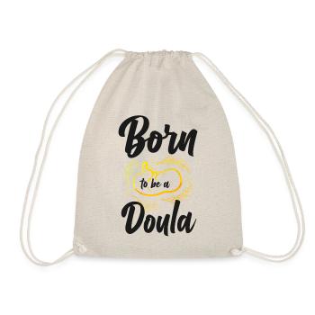 Doula Birth Worker Born To Be A - Drawstring Bag - nature - Front